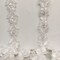 1 Yard Beaded & Corded Lace Trimming on Organza | 3/4" Wide | Decorative Couture Trim for Bridal, Quinceañera & Formalwear